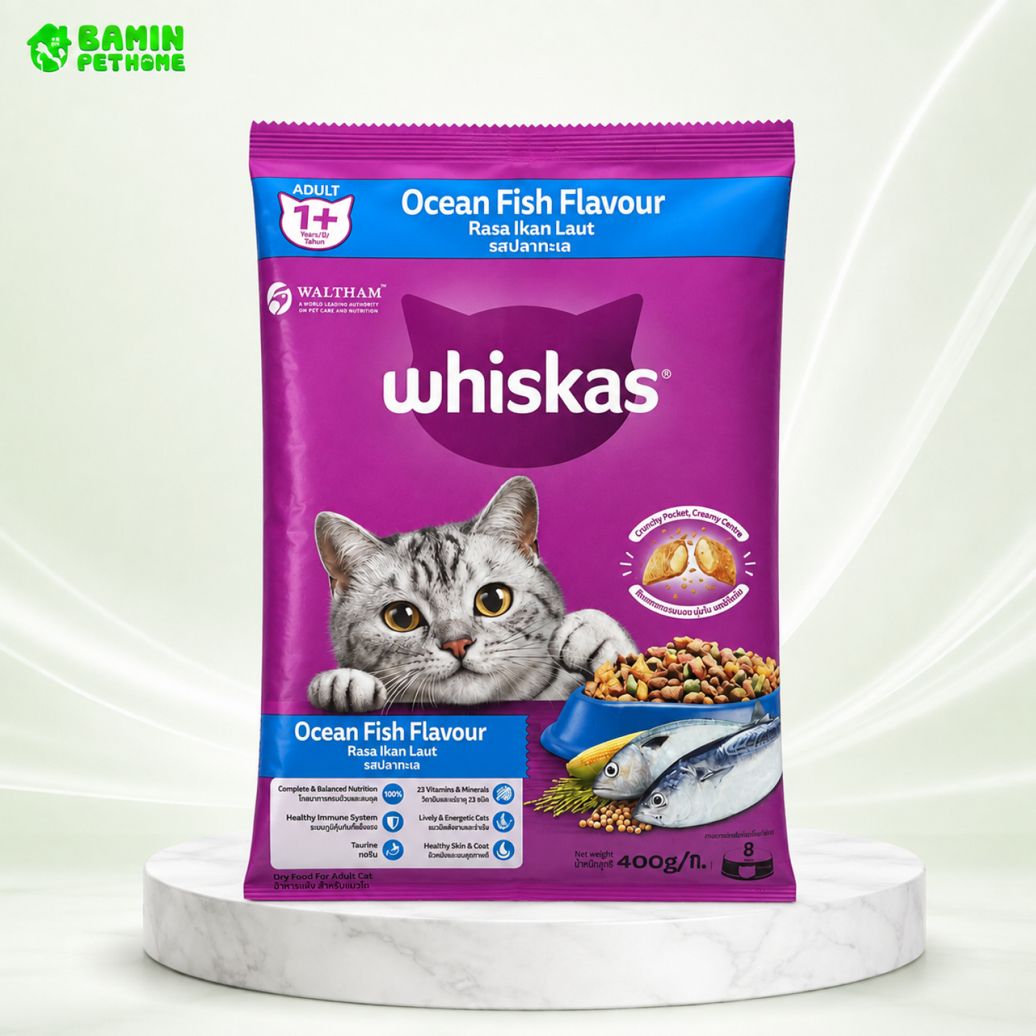 Hạt Whiskas Adult Cho Mèo Trưởng Thành 400g