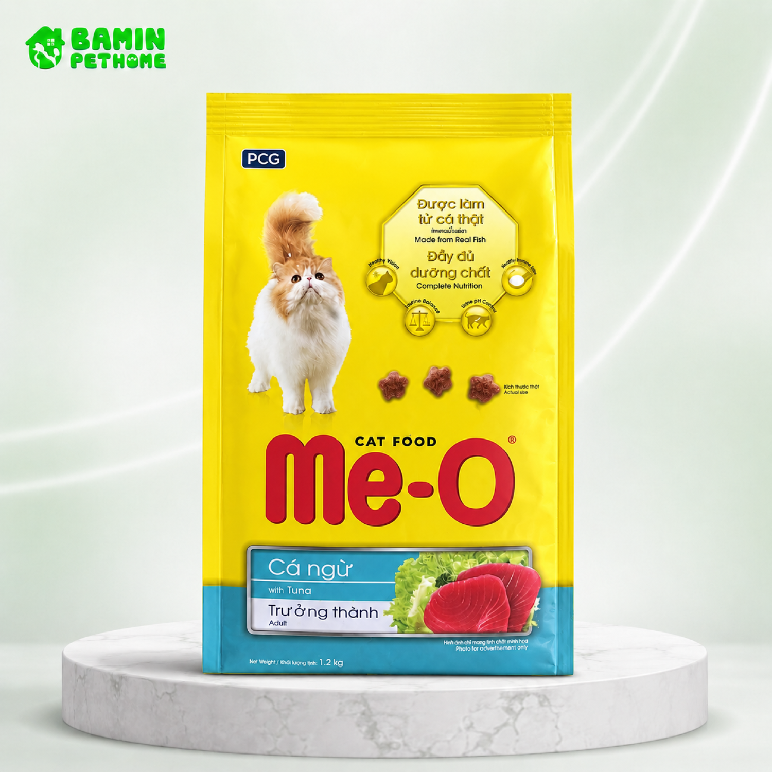 Me-o Kitten thức ăn hạt dành cho Mèo con vị Cá Ngừ 350g
