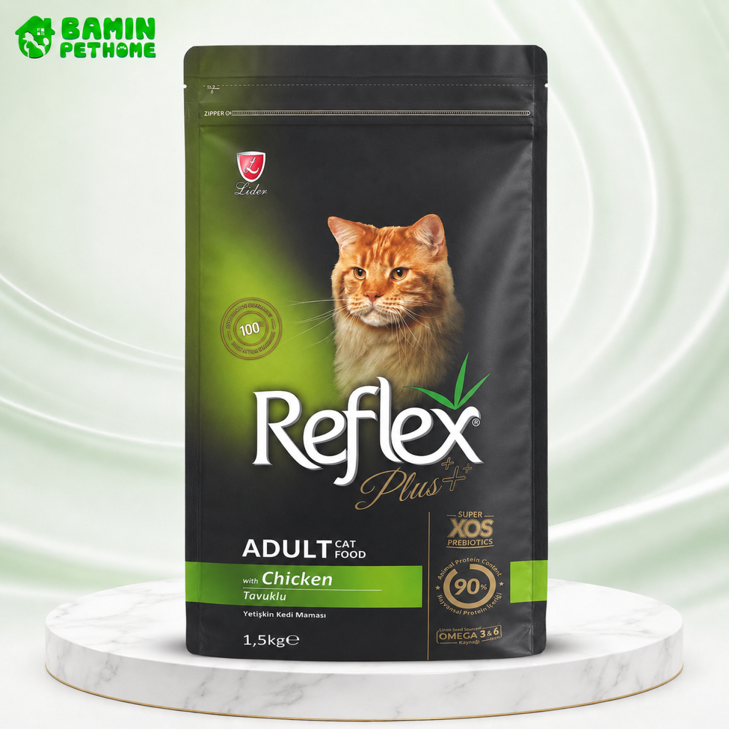 Thức ăn cho mèo Reflex Plus Adult Cat Food Chicken 1,5kg